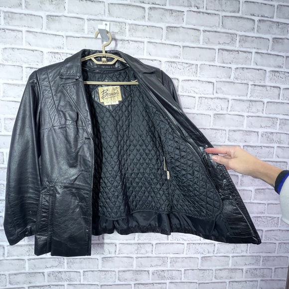 |•BERMAN'S•| Cool Vintage Leather Jacket - Picture 6 of 10
